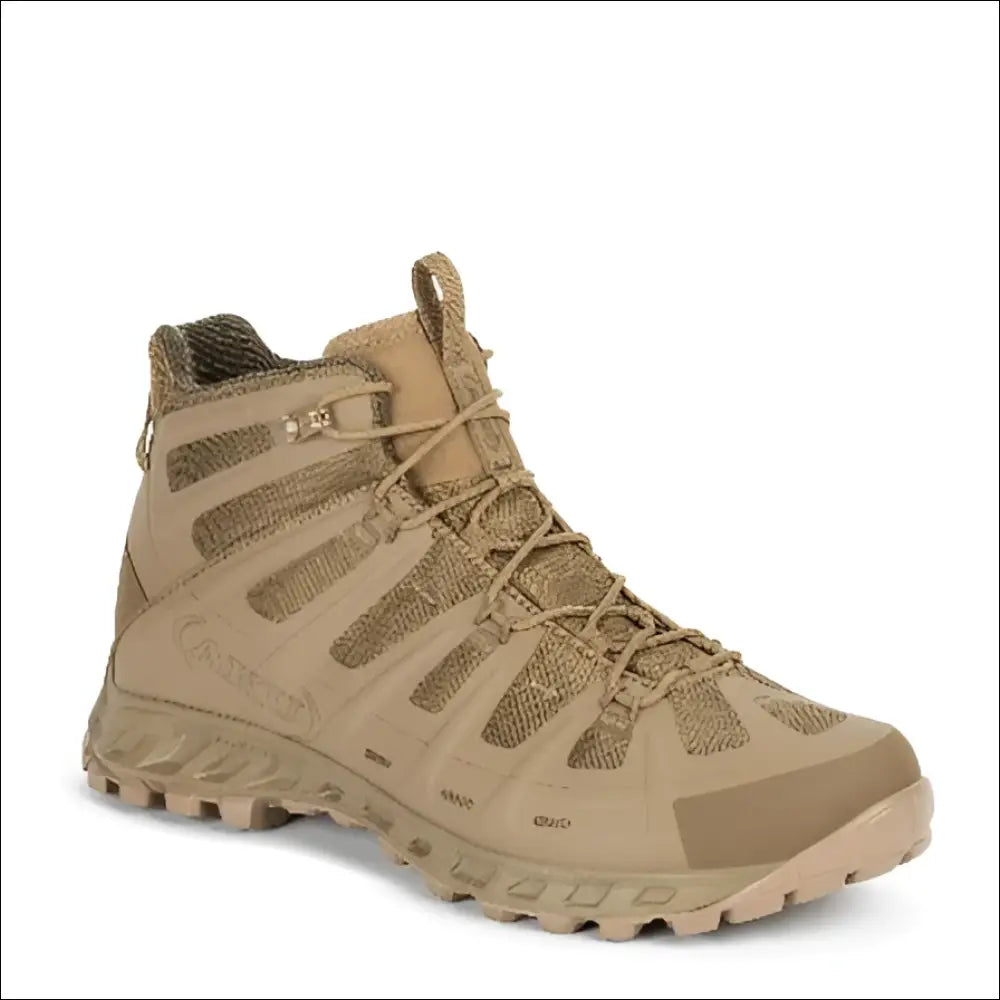 Taktischer AKU Selvatica MID GTX Tan-Hochschuhtrekkingstiefel mit Mesh und Profil
