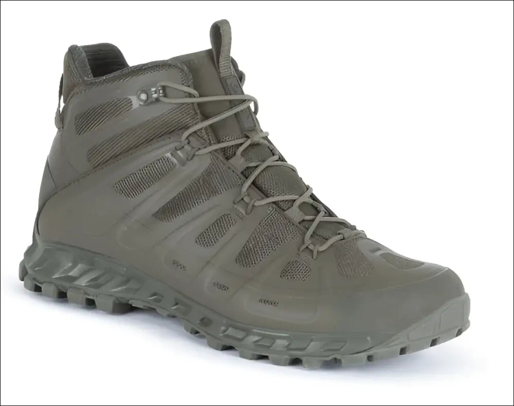 AKU Selvatica Tactical MID GTX: Olivgrüner taktischer Stiefel mit Mesh und Gummisohle